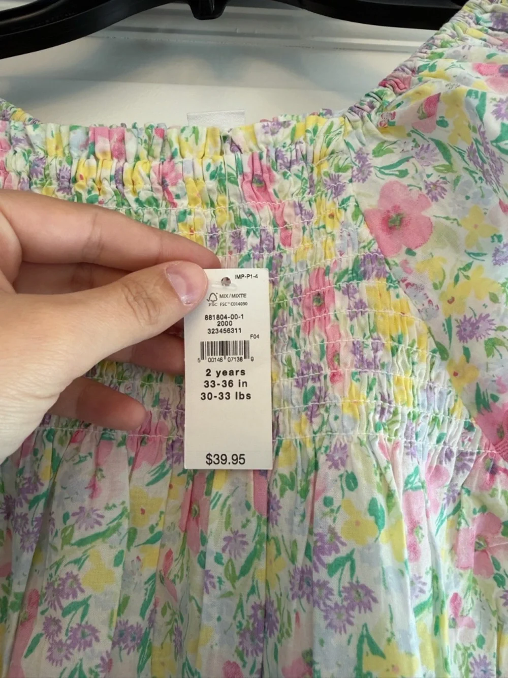 GAP Toddler Floral Smocked Dress - Picture 5 of 5